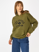 Bluza damska z kapturem oversize Lee Cooper Logo 2975 S Khaki (5905991710509) - obraz 4