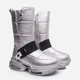 Подростковые зимние сапоги-дутики для девочки Tom.m C-T9713-E 38 Серебристые (ROZ6501102711) - изображение 2