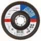 Лепестковый шлифовальный диск Bosch (125 мм, P80, 22.23 мм) Standard For Metal выпуклый круг (20951) - изображение 1