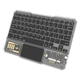 Беспроводная клавиатура для пк и планшетов iPad & Tab KB333 Bluetooth USB 2.4Гц RGB Черный Прозрачный - изображение 3