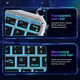 Беспроводная клавиатура для пк и планшетов iPad & Tab KB333 Bluetooth USB 2.4Гц RGB Черный Прозрачный - изображение 9