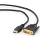 Кабель мультимедийный HDMI to DVI 18+1pin M, 1.8m Cablexpert (CC-HDMI-DVI-6)[19395] - изображение 1