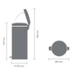 Ведро для мусора с педалью Brabantia Newicon Pedal Bin 30 л Soft Beige 149962 - изображение 4