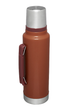 Термос стальной вакуумный Стенли Классик Stanley CLASSIC 1,4 литра цвет Hammertone Clay - изображение 2