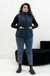 Теплый жилет женский стеганный удлиненный MODA 20115/1 52 Синий ( M - 20115/2 B ) - изображение 2