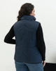 Теплый жилет женский стеганный удлиненный MODA 20115/1 52 Синий ( M - 20115/2 B ) - изображение 4
