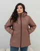 Женская демисезонная куртка с капюшоном MODA 0075 60 Темно-бежевый (M -0075 /2 F ) - изображение 1