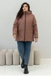 Женская демисезонная куртка с капюшоном MODA 0075 60 Темно-бежевый (M -0075 /2 F ) - изображение 2