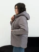 Женская демисезонная куртка с капюшоном MODA 000431 44 Серый (M -000431 /2 A ) - изображение 3