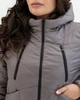 Женская демисезонная куртка с капюшоном MODA 000431 44 Серый (M -000431 /2 A ) - изображение 6