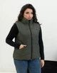 Теплый жилет женский стеганный удлиненный MODA 20115/1 50 Хаки ( M - 20115/4 A ) - изображение 1