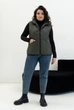 Теплый жилет женский стеганный удлиненный MODA 20115/1 50 Хаки ( M - 20115/4 A ) - изображение 2