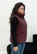 Теплий жилет жіночий стьобаний подовжений MODA 20115/1 54 Бордовий ( M - 20115/3 C ) - зображення 3