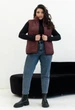 Теплий жилет жіночий стьобаний подовжений MODA 20115/1 54 Бордовий ( M - 20115/3 C ) - зображення 5