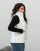 Теплый жилет женский стеганный удлиненный MODA 20115/1 60 Серебристый ( M - 20115/6 N ) - изображение 3