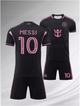 Форма футбольная детская Messi (Месси) 10 Интер Майами (Inter Miami) 2025, 26-140-150 черная - изображение 2