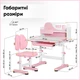 Комплект мебели стол + стульчик + полка Mealux Wave Pink (BD-31 PN) - изображение 4