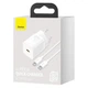 Мережевий зарядний пристрій Baseus Super Si 1Type-C + Cable Type-C to Type-C 1m 25W TZCCSUP-L02 White - зображення 5