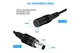 Кабель удлинитель 10м для питания роутера, 1000cm 12В DC12V Power Extension Cable 5.5x2.1mm| папа-мама Male-Female Black - изображение 2