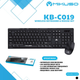 Клавиатура с мышью Keyboard KB-C019 в черном цвете - беспроводная. - изображение 4