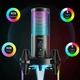 Игровой микрофон Fifine F17, Студийный микрофон с RGB подсветкой, Микрофон для стримов, Gaming Microphone - изображение 4