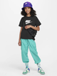 Подростковая футболка для девочки Nike G Nsw Tee Boy Futura Hbr FZ5540-010 156-166 см Черная (197596967708) - изображение 8