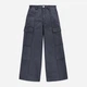 Подростковые школьные брюки-карго для девочки Levi's Lvg Twill '94 Baggy Wide Leg C 4EL019-G52-LW 164 см Черные (3666643109660) - изображение 5