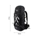 Туристический рюкзак Naturehike NH70B070-B 70+5 л Черный (6975641887485) - изображение 2
