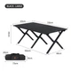 Стіл розкладний Naturehike CNK2300JU010 aluminum 118х60х44 см Чорний (6976023929007) - зображення 2