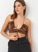 Топ жіночий H&M 0-2345 S Коричневий (KAY2000001537770) - зображення 4
