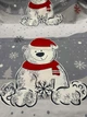 Ткань бязь GOLD для постельного белья новогодний принт мишки 120г/м2 220см 1м.п. - изображение 2