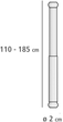 Teleskopowy drążek do zasłony prysznicowej Wenko Srebrny Ø 2 cm 110-185 cm chrom (4008838192085) - obraz 6