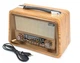 Радіо в стилі ретро FM радіо з акумулятором bluetooth USB MP3 AM/FM/SW прийом з розємом SD карт - зображення 2