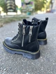 Ботинки женские Dr.Martens деми вариант с молнией черные 36р - изображение 4