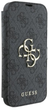 Etui z klapką Guess Book 4G Metal Logo do Apple iPhone 16 Black (GUBKP16S4GMGGR) - obraz 3