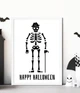 Декор-постер на Хэллоуин со скелетом Happy Halloween А3 (H4099) - изображение 1