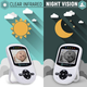 Видеоняня Baby Monitor SM-24, беспроводная радионяня с портативным дисплеем и измерением температуры Поворотная радионяня с энергосберегающим режимом - изображение 10