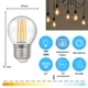 Светодиодная филаментная LED лампа E27 10W 4200K ETRON 1-EFP-156 G45 Filament - изображение 2