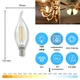 Світлодіодна філаментна LED лампа E14 10W 4200K С37 ETRON 1-EFP-136 Filament - зображення 2