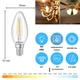 Світлодіодна філаментна LED лампа 8W E27 ETRON 1-EFP-120 Filament С37 4200K - зображення 2