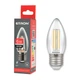 Світлодіодна філаментна LED лампа 6W E27 4200K ETRON 1-EFP-124 Filament С37 - зображення 1