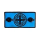 Термопатч Стон Айленд (Stone Island) Black x Blue + 2 гудзики Блакитний - зображення 2