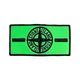 Термопатч Стон Айленд (Stone Island) Black x Green + 2 пуговицы Зеленый - изображение 5