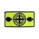 Термопатч Стон Айленд (Stone Island) Black x Yellow + 2 гудзики Жовтий - зображення 2