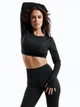 Комплект женский спортивный (лосины и рашгард) Nova Vega M Черный 509075-29292 - изображение 4