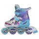 Роликові ковзани розсувні русалка Banwei 901-5 розмір 35-38 Purple-Light Blue - зображення 5