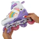 Роликовые коньки раздвижные Banwei 901-3 размер 31-34 White-Purple-Multicolor - изображение 4