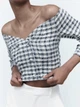 Футболка женская Zara 4387/262 L Синяя (04387262044048) - изображение 3