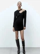 Платье женское Zara 4387/268 M Черное (04387268800037) - изображение 4