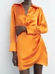 Платье женское Zara 4437/251 XS Оранжевое (04437251615015) - изображение 5